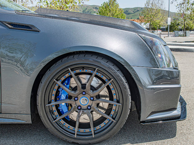 2009-2015 Cadillac CTS-V V2 | Basic Style Front Bumper Lip Splitter Ground Effects